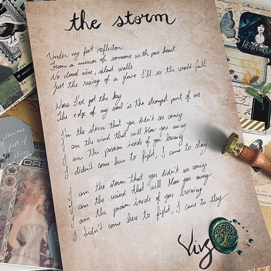 Personalized Handwritten Lyrics